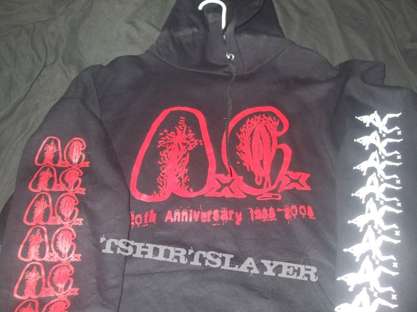 ANAL CUNT AXCX &quot;20 Year Anniversary&quot; 2006/2008 hoodie