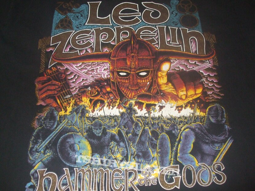 LED ZEPPELIN &quot;Hammer of the Gods&quot; 1990 longsleeve band shirt