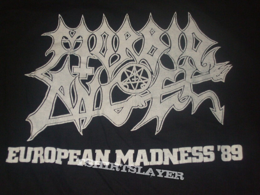 MORBID ANGEL &quot;European Madness&quot; 1989 tour shirt