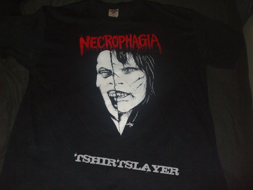 NECROPHAGIA &quot;Black Blood Vomitorium/Reagan&quot; band shirt