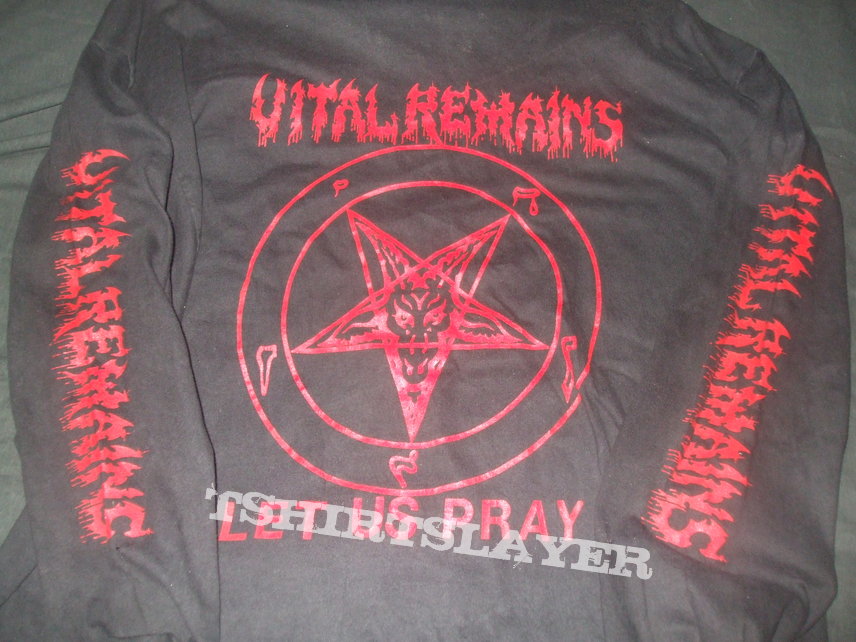 VITAL REMAINS &quot;Let Us Pray&quot; 1993 US tour longsleeve shirt deadstock re-upload (SOLD)