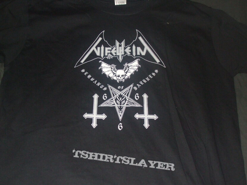 NIFELHEIM &quot;Servants of Darkness/Unholy Death&quot; band shirt