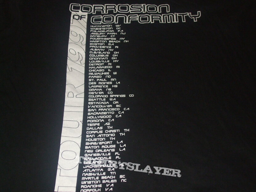 CORROSION OF CONFORMITY &quot;King of the Rotten&quot; 1997 tour shirt