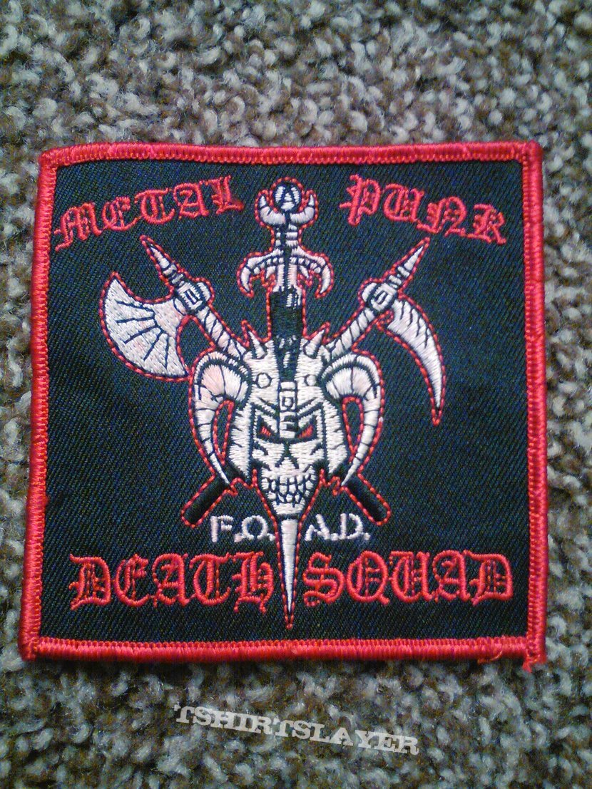 Metal Punk Death Squad Embroidered Patch