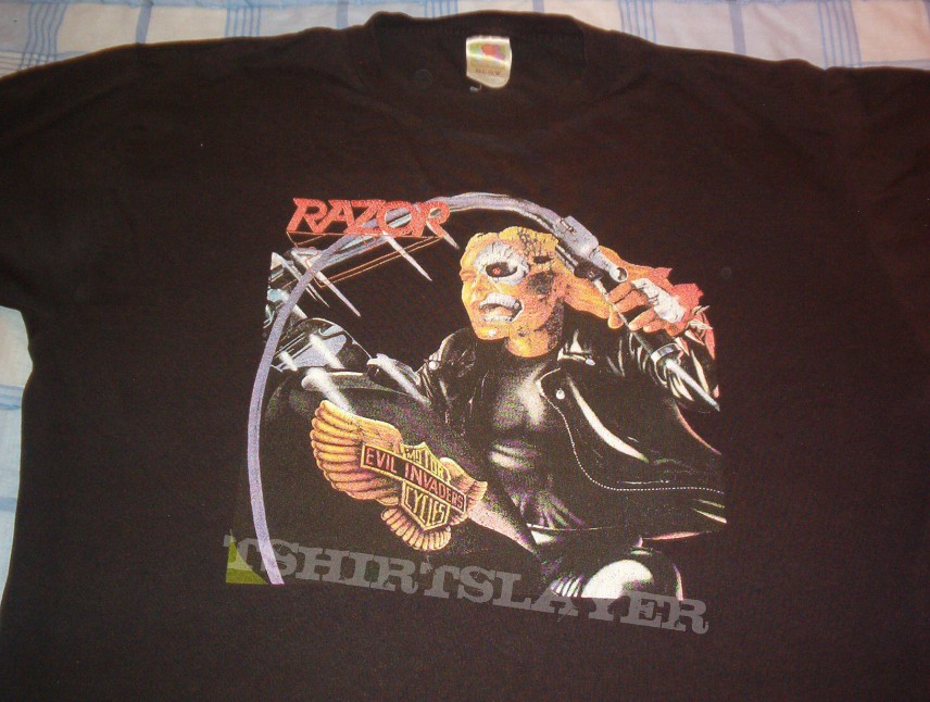Razor - Evil Invaders T-shirt (XL) | TShirtSlayer TShirt and BattleJacket  Gallery