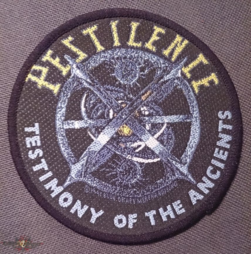 Pestilence Testimony of the Ancients Vintage Patch