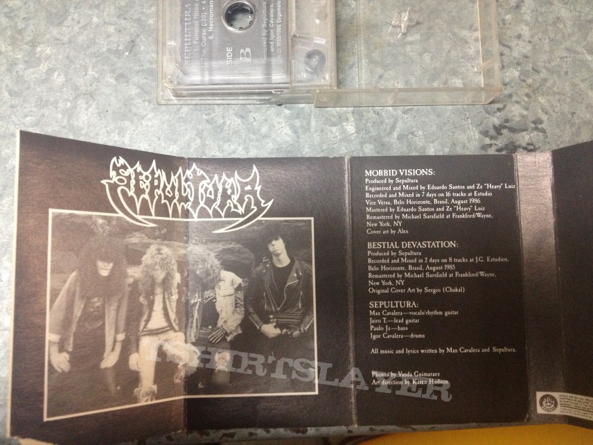 SEPULTURA- morbid visions + bestial devastation ep cassette