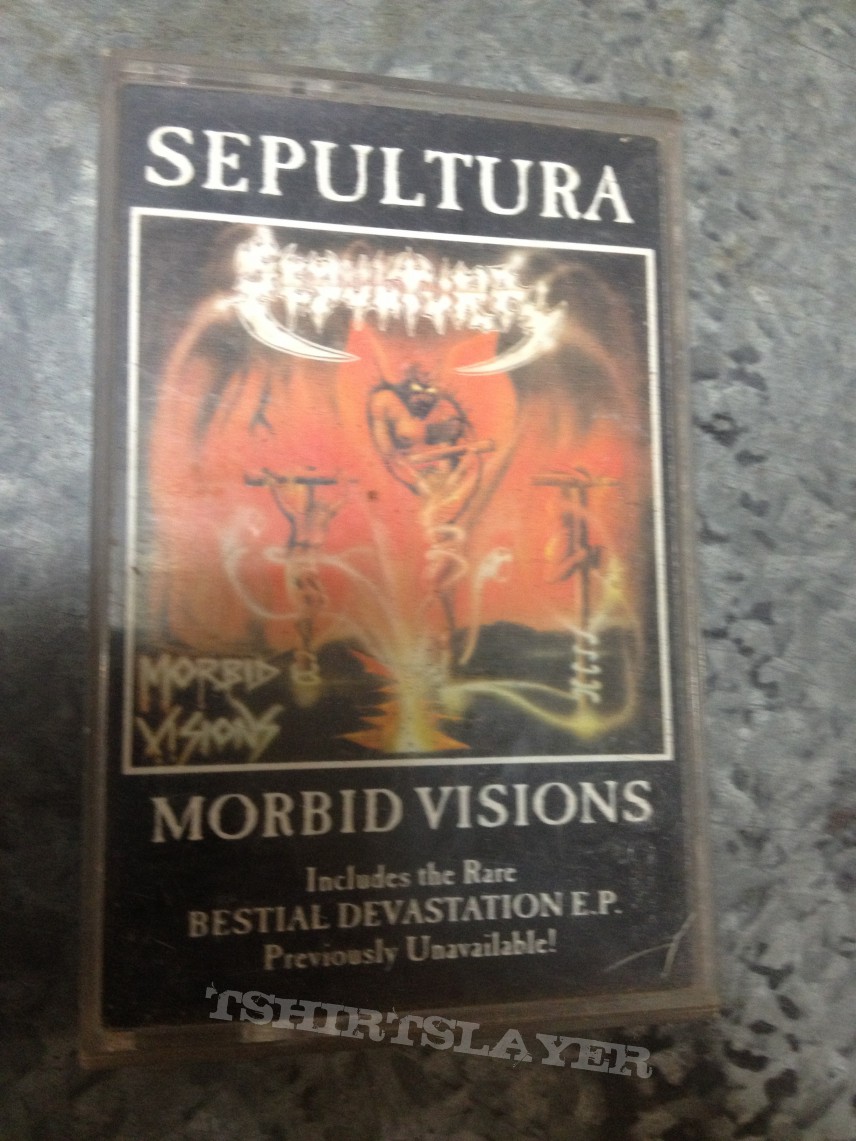 SEPULTURA- morbid visions + bestial devastation ep cassette