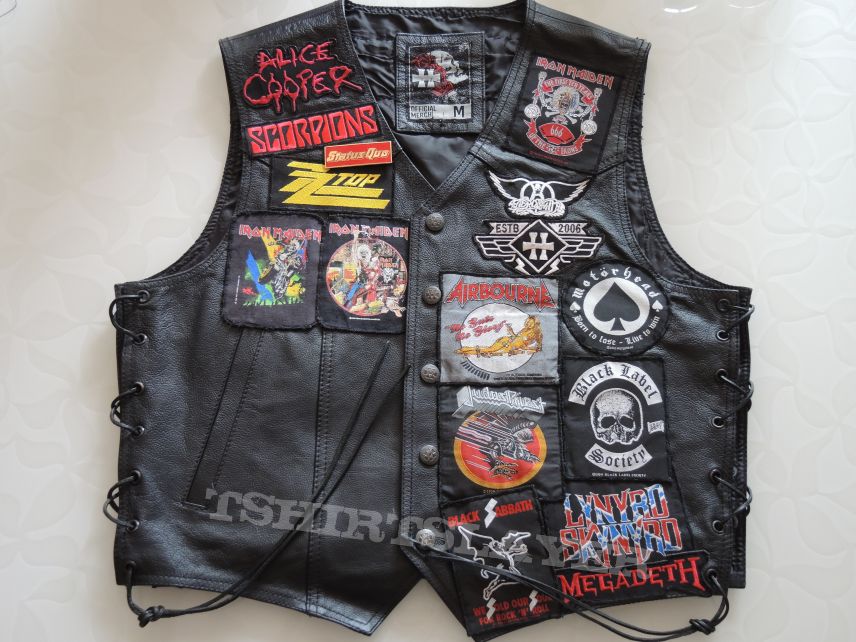 Iron Maiden Leather battle jacket - front side