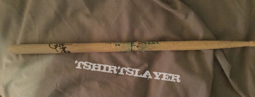 Devin Townsend Drumstick signed/used by Gene Hoglan