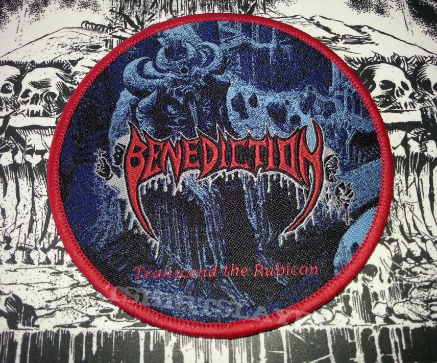 Benediction - Transcend The Rubicon ( Red Bordered Patch )