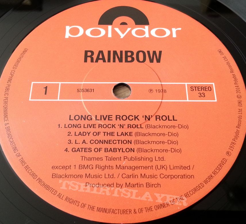 Rainbow - Long Live Rock &#039;n&#039; Roll ( Vinyl )