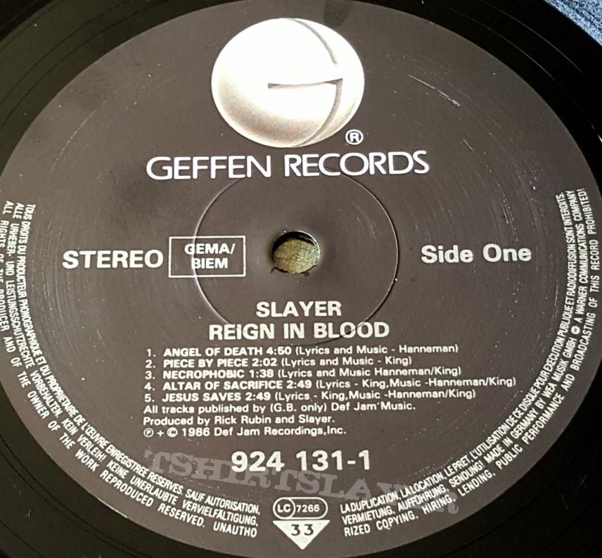 Slayer - Reign In Blood ( Vinyl )