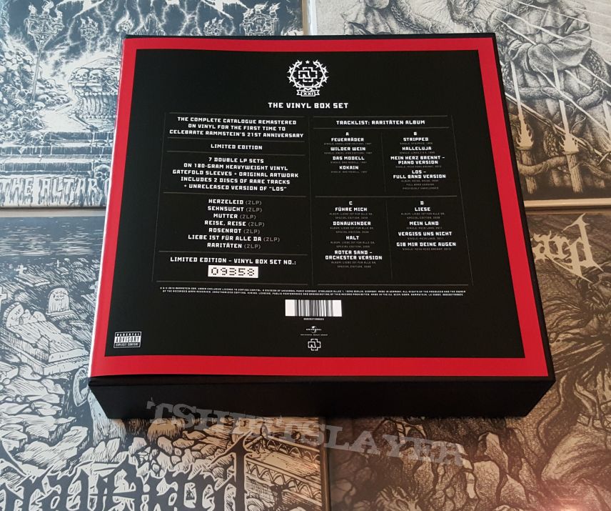 Rammstein spieluhr текст. Rammstein XXI Vinyl Box. Rammstein XXI Vinyl. Бокс-сет Rammstein. Рамштайн XXI коллекция винила.