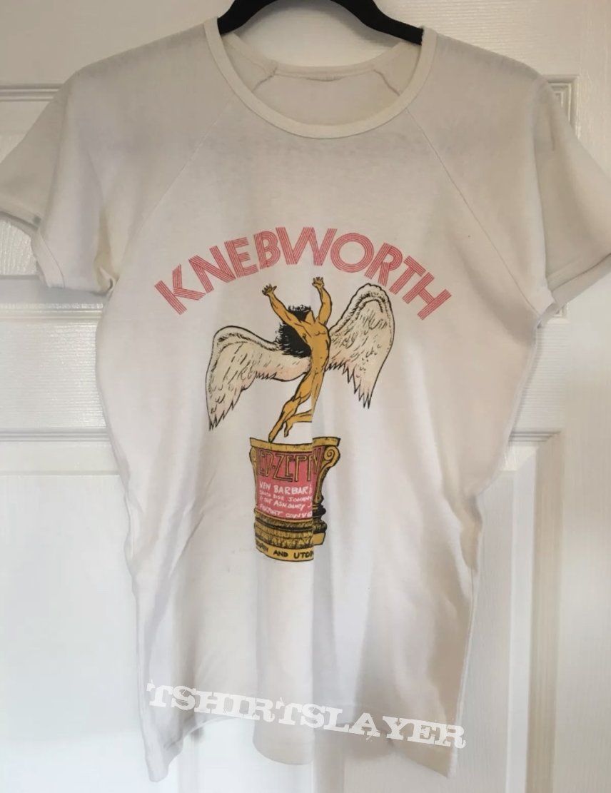 Led zeppelin knebworth 1979 t shirt online
