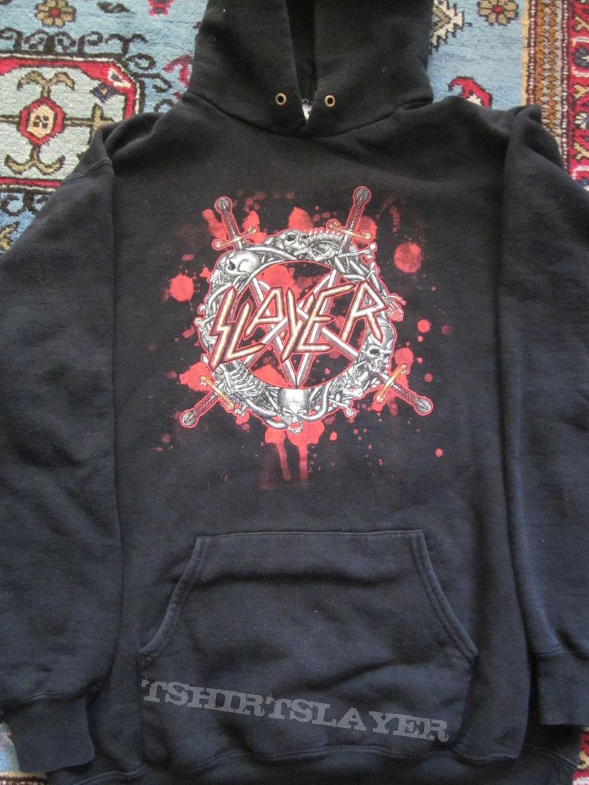 Hoodie: Slayer- Flag (Fruit of the Loom) L 