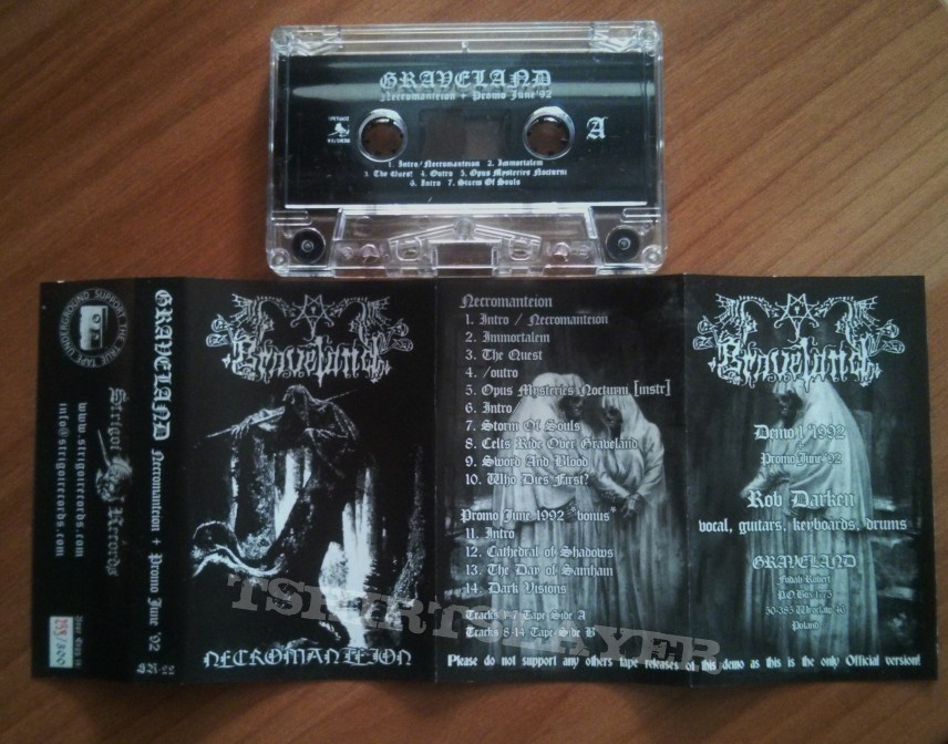 Graveland Necromanteion Demo - promo 1992