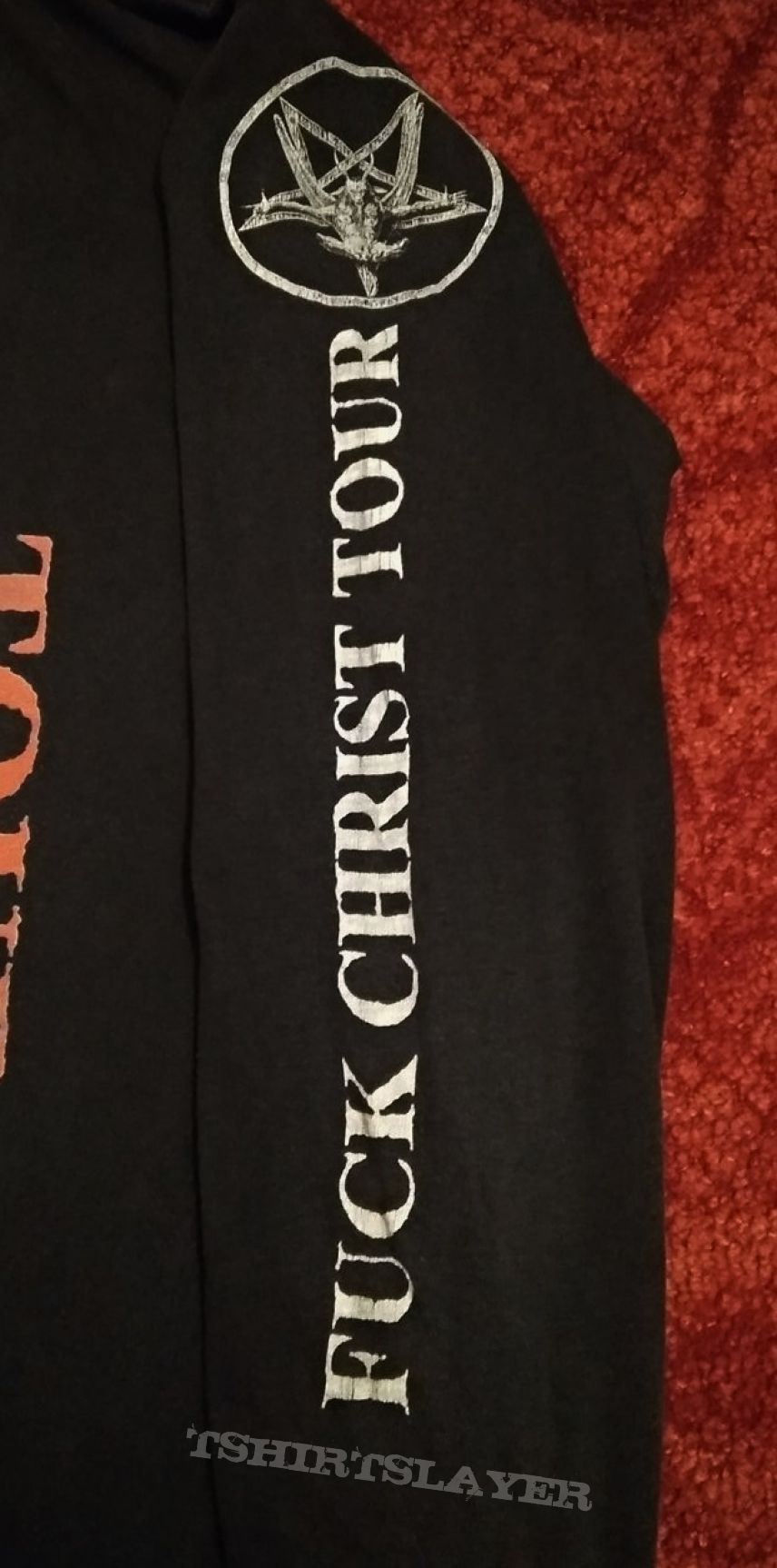 Original Vintage Fuck Christ Tour 1993 LS Shirts (Blasphemy-Rotting Christ-Immortal)