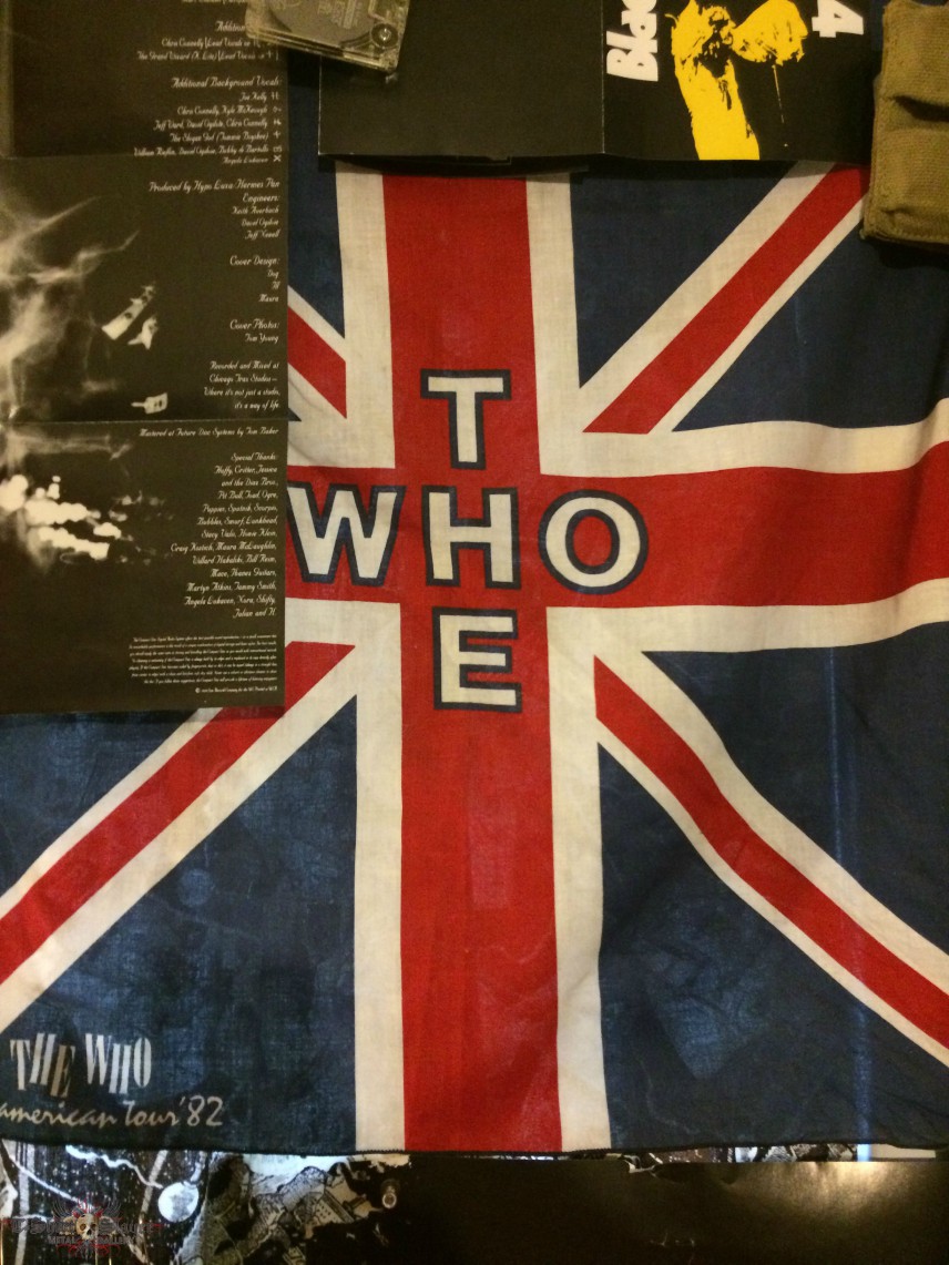 Judas Priest Album inserts/ The Who bandanna 