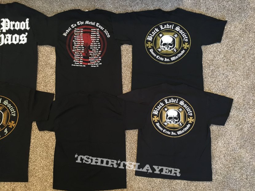 8 Black Label Society Tour Concert Shirts Lot #1