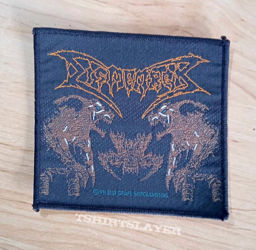 Dismember Like an Ever Flowing Stream Old Woven Patch