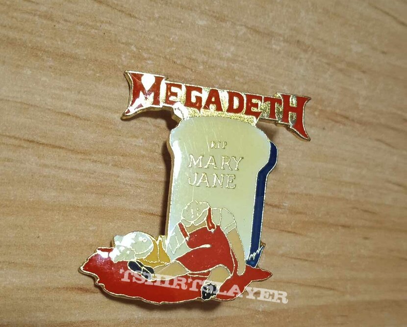 Megadeth Mary Jane Official enamel pin.