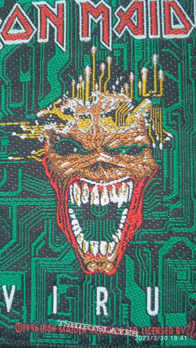 Iron Maiden Virus woven patch