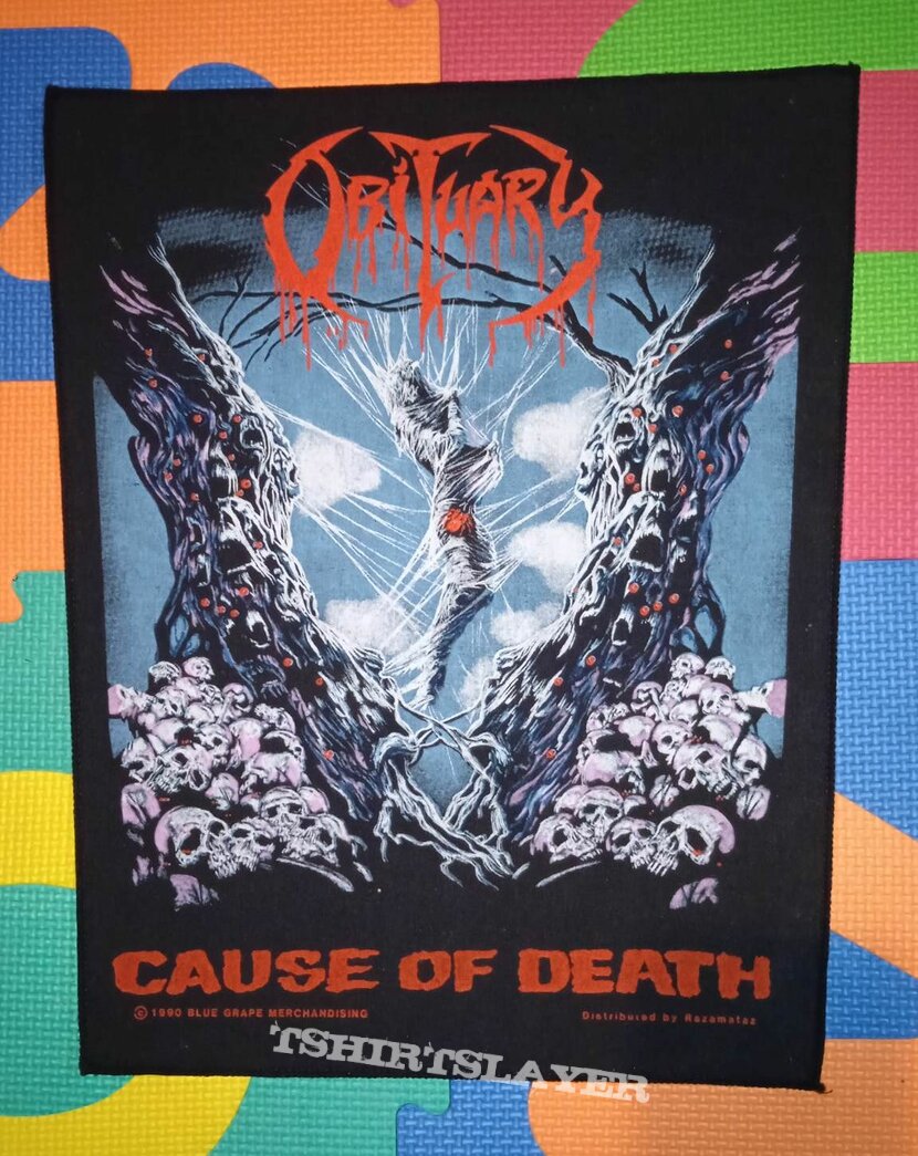 Obituary Cause of Death Original Backpatch.