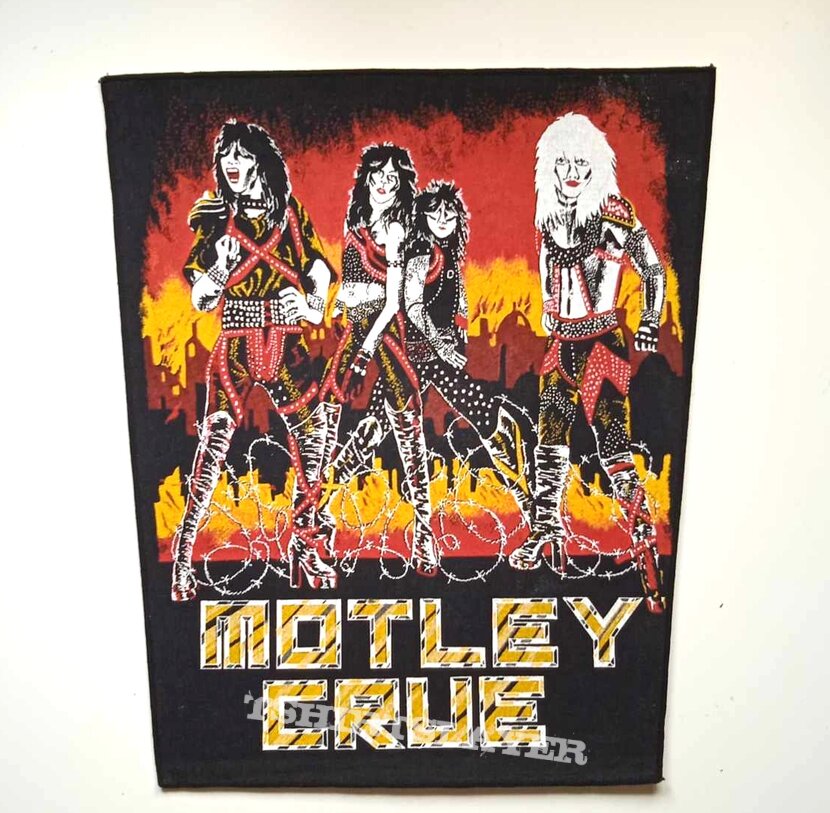 Mötley Crüe Hellish Colorful Old Backpatch.