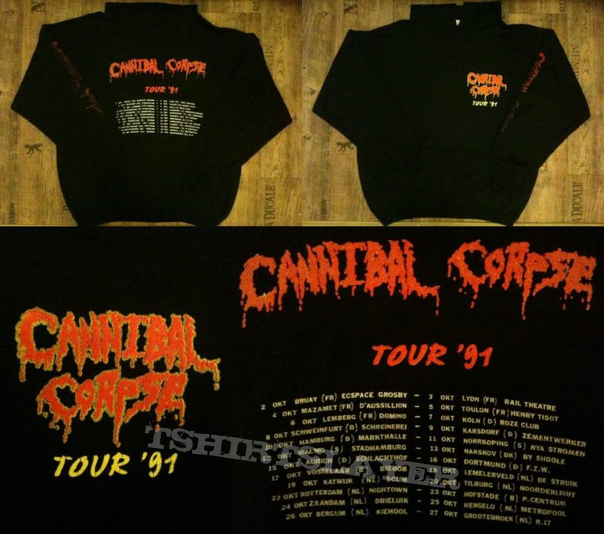 CANNIBAL CORPSE Tour Zipper 1991