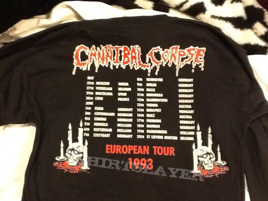 Cannibal Corpse - ToTM Euro Tour Shirt 1993