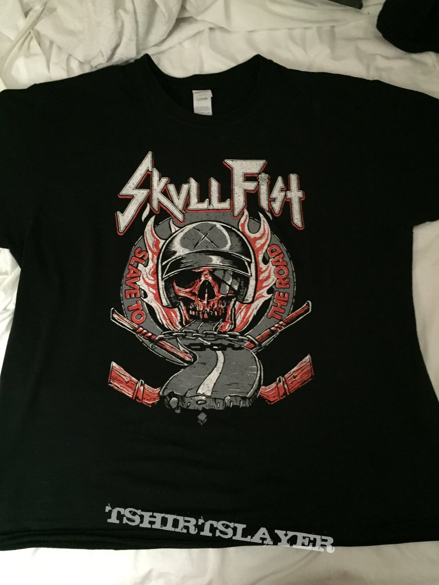 Skull Fist slave to the road shirt