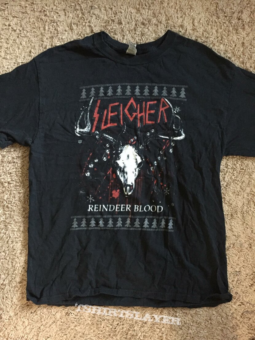 Slayer Sleigher holiday spoof t shirt