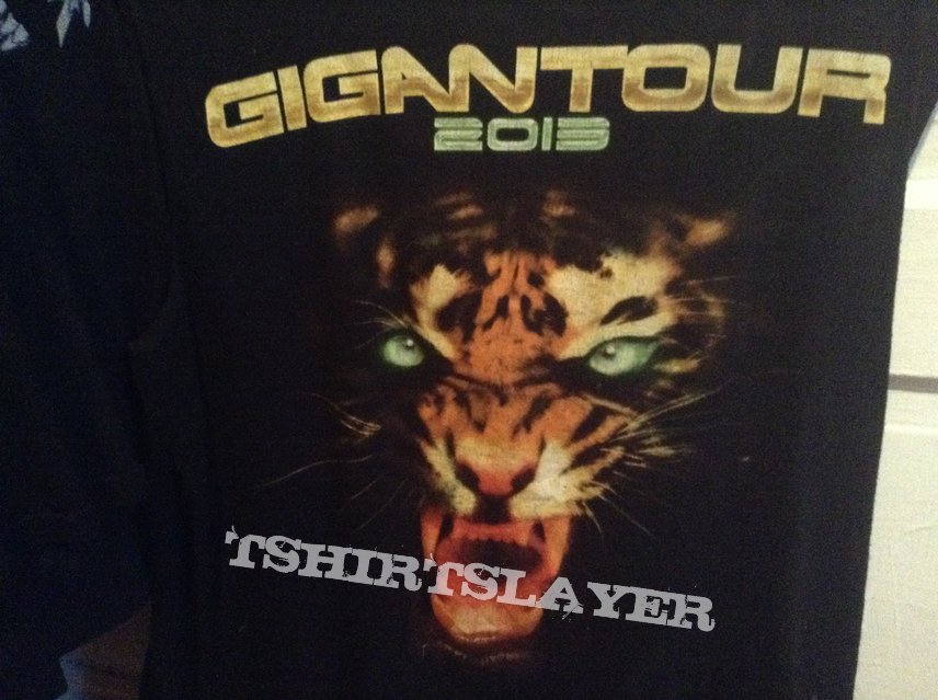 Megadeth Gigantour 2013 tour shirt