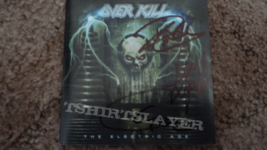 Overkill The Electric Age CD Signed