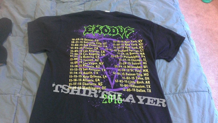 Exodus: Blood In Blood Out Tour Shirt 2015