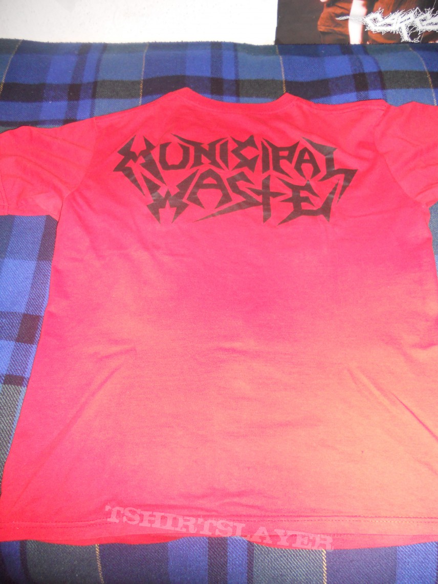 Municipal Waste red t-shirt