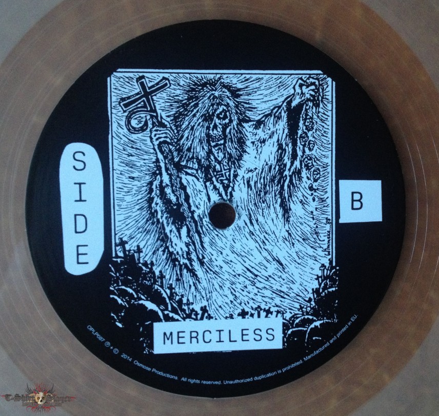 MERCILESS - The Awakening clear LP 2014 reissue