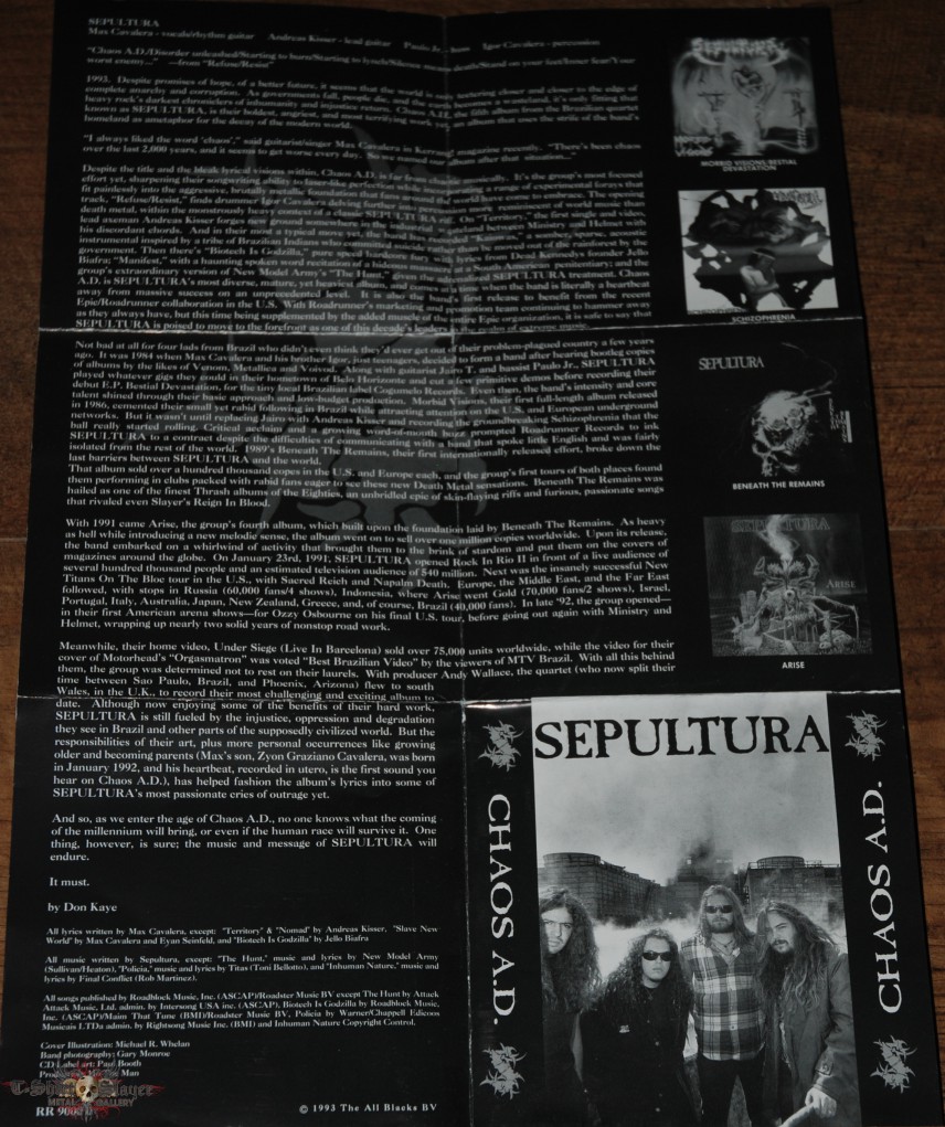 Sepultura  Chaos AD Special Edition