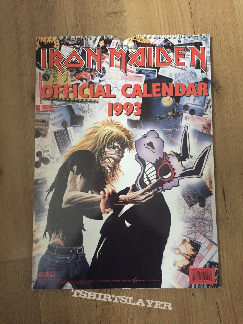 iron Maiden 1993 calendar | TShirtSlayer TShirt and BattleJacket ...