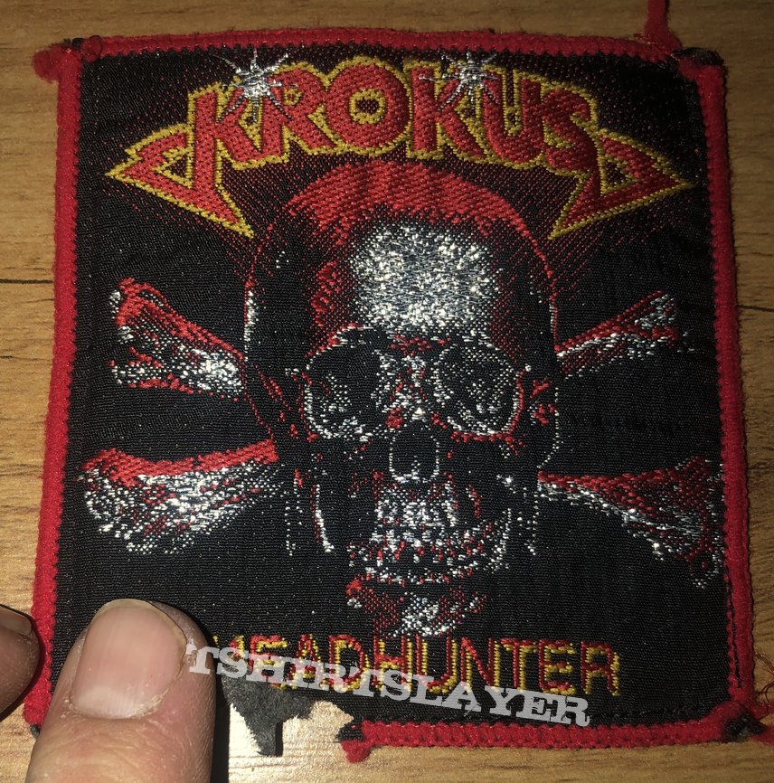 krokus headhunter patch (red border)