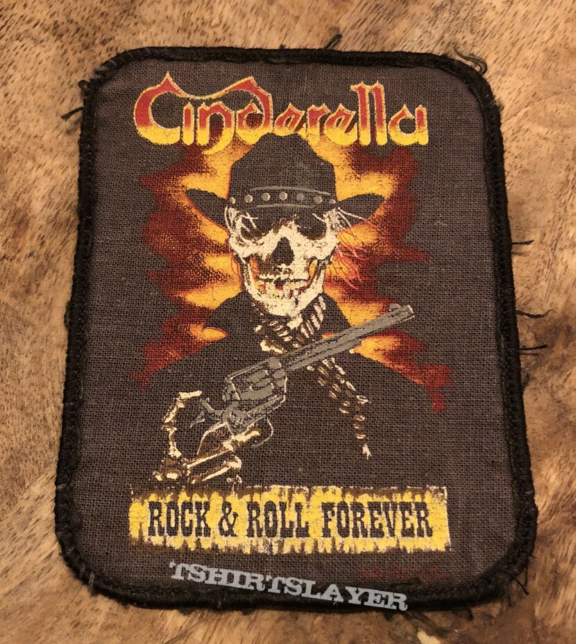 Cinderella printed patch Rock and roll forever 