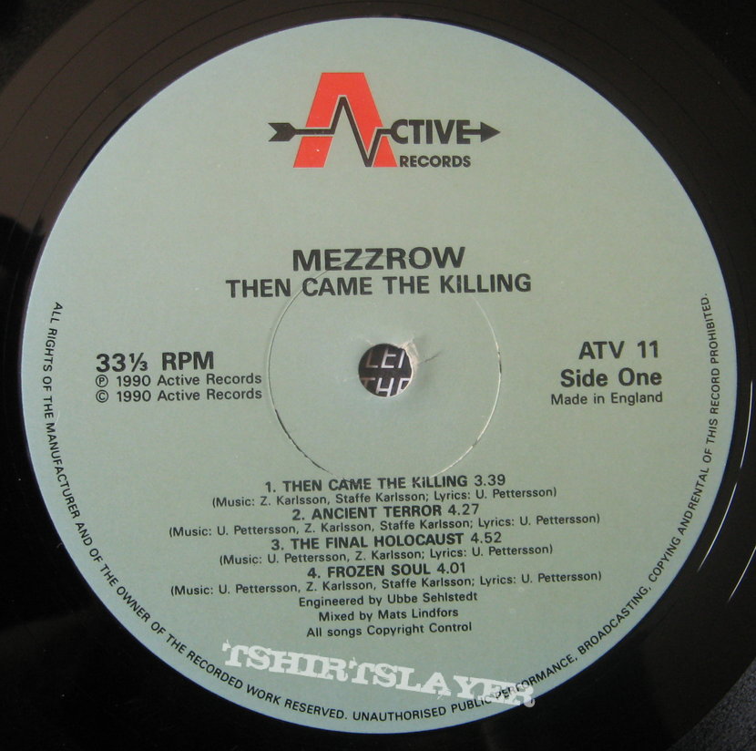 Mezzrow - Then Came the Killing LP