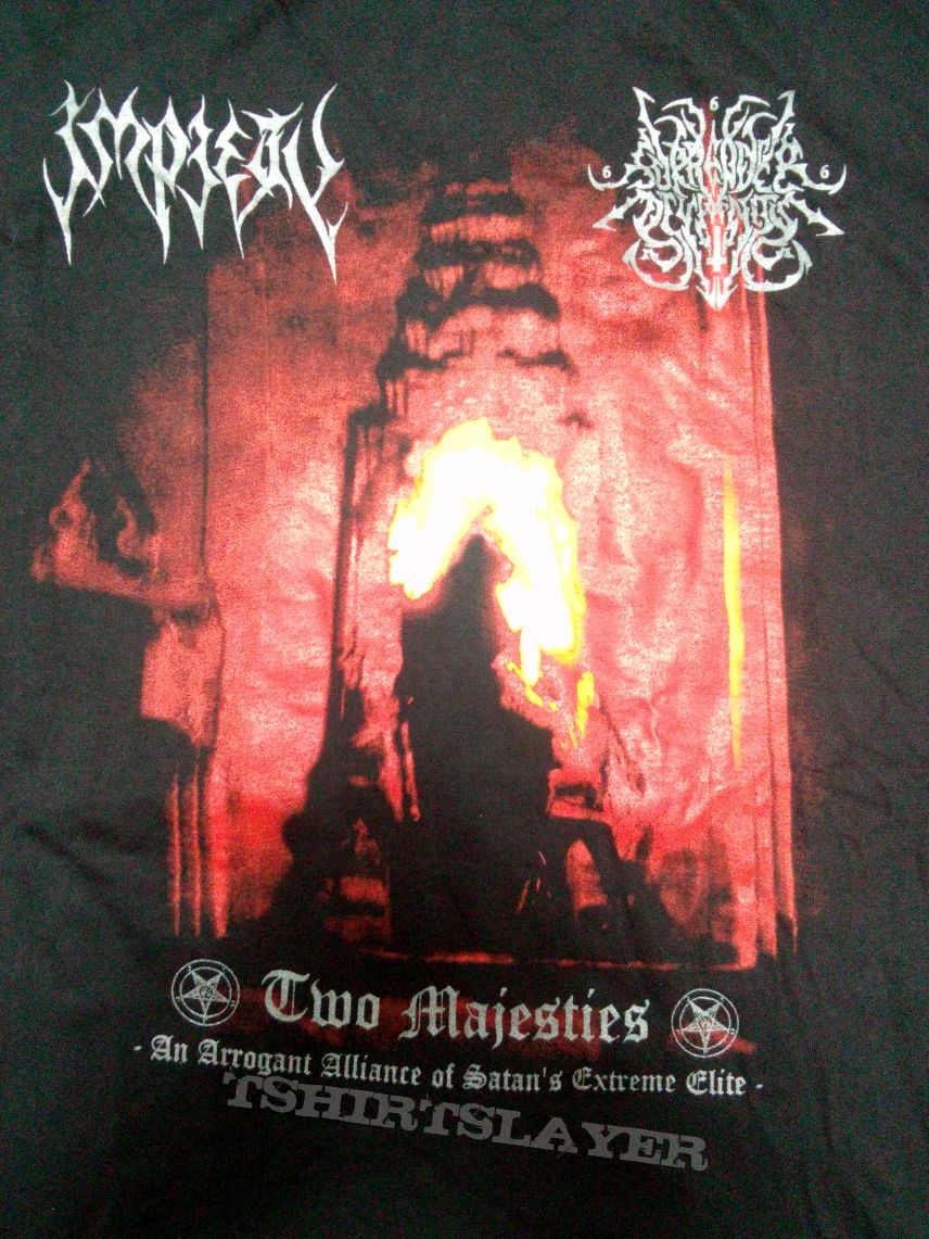 Impiety / Surrender of Divinity &quot;Two majesties&quot; T-Shirt EP Cover
