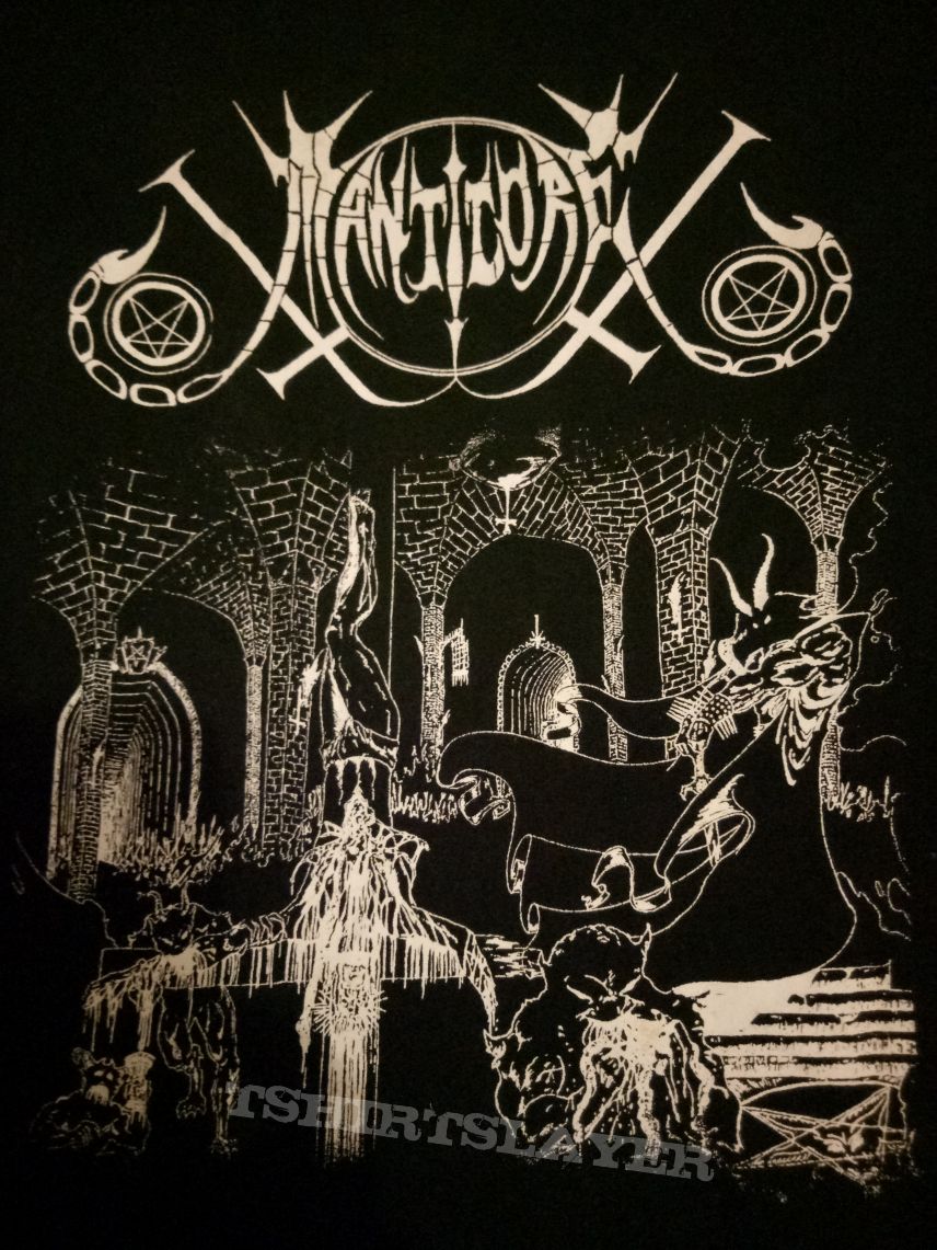 Manticore(Usa) &quot;Bowels of the Holy Anoint Us in Evil&quot; T-Shirt