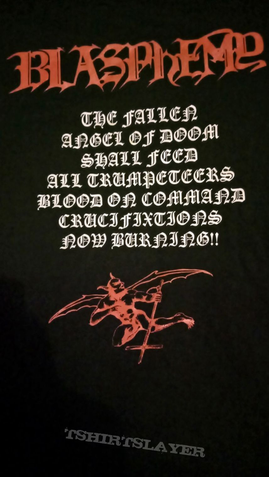 Blasphemy &quot;Fallen Angel Of Doom...&quot; T-Shirt 