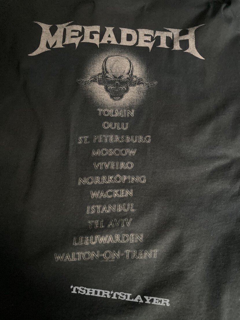 Megadeth - 2014 Tour Shirt