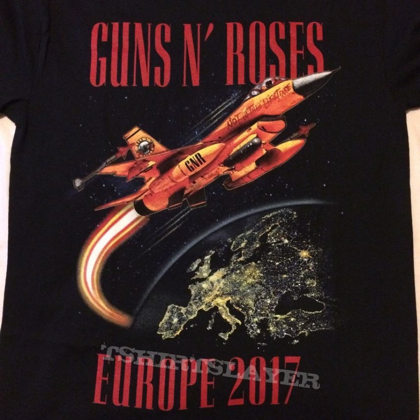 Guns N' Europe Tour Shirt 2017 | TShirtSlayer TShirt BattleJacket Gallery