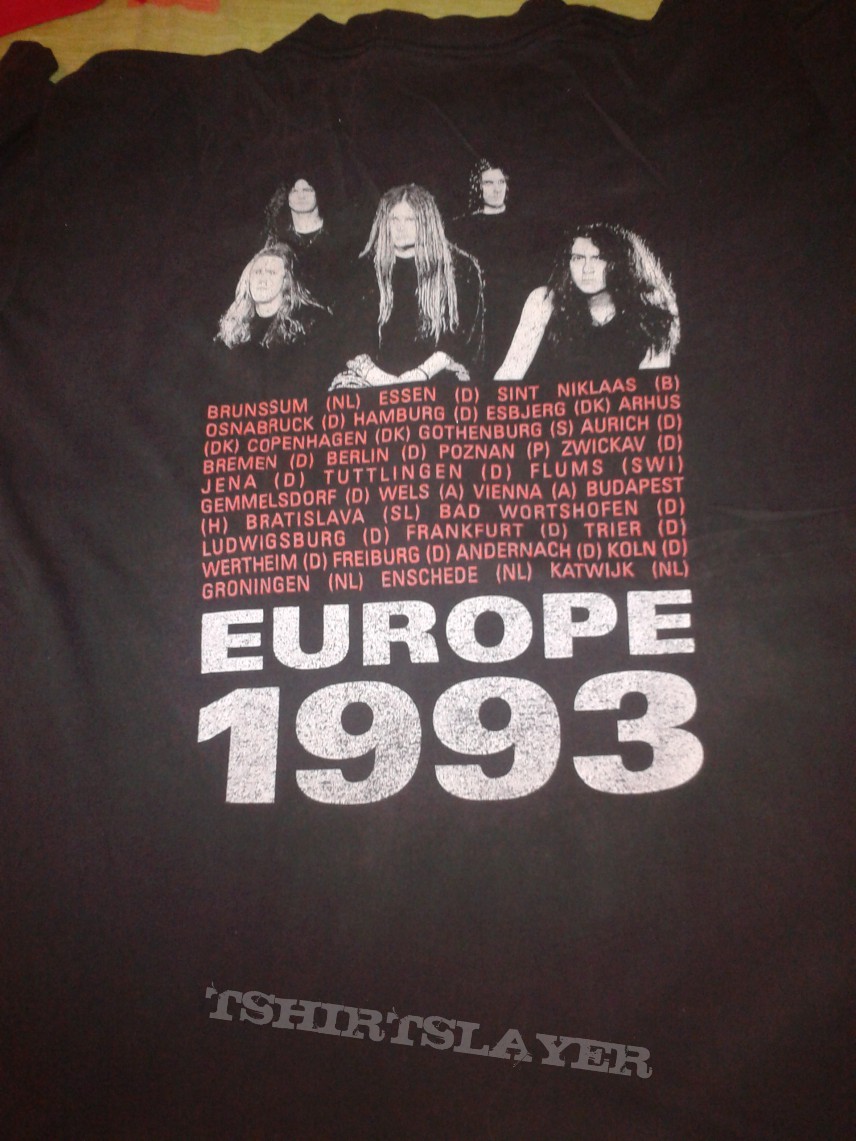 Benediction Tshirt tour Europe 1993