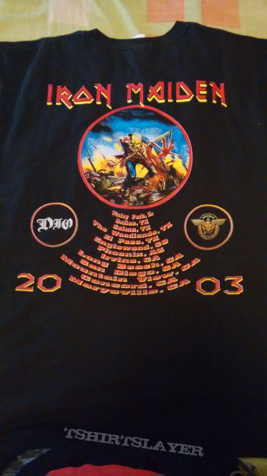 Tshirt Iron Maiden - Tour USA 2003 whit Dio and Motörhead